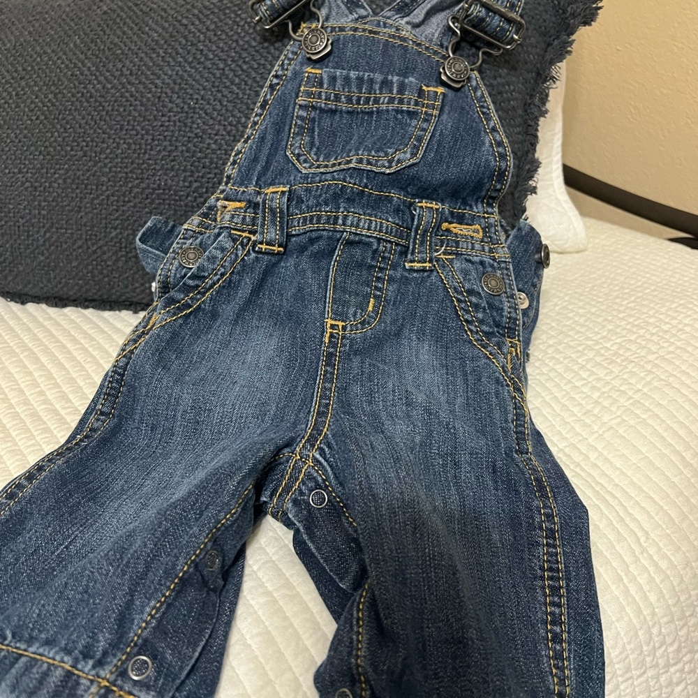 Old Navy Dark Blue Denim Overalls